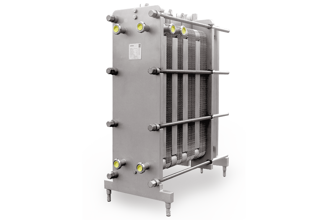 Hygienic plate heat exchanger